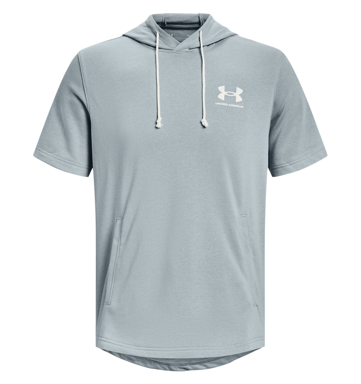 Under Armour Mens UA Rival Terry Short Sleeve Hoodie - Lightweight French Terry Material