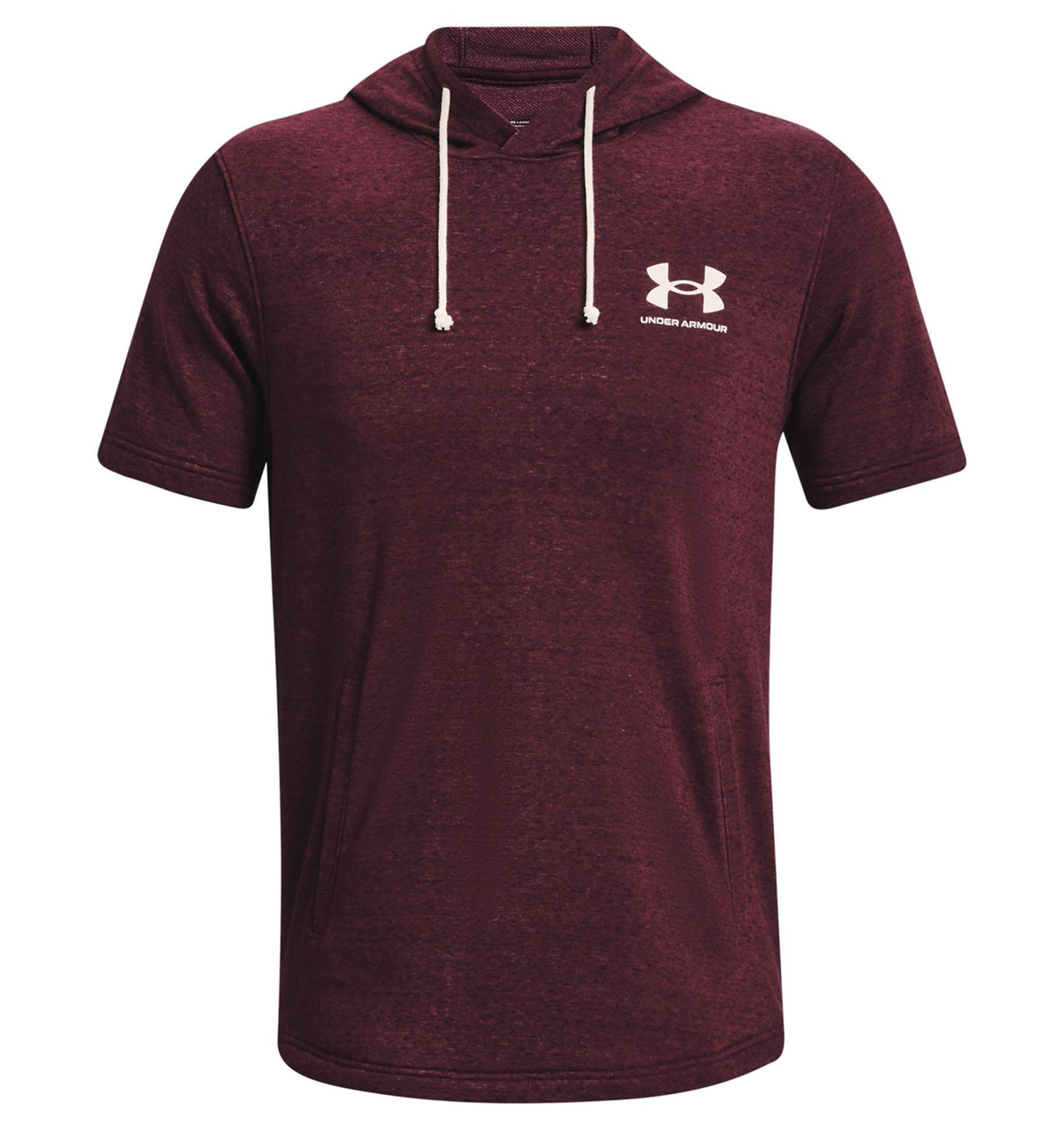 Under Armour Mens UA Rival Terry Short Sleeve Hoodie - Lightweight French Terry Material