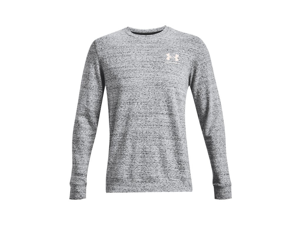 Under Armour Mens UA Rival Terry Long Sleeve Crew - Lightweight French Terry Material