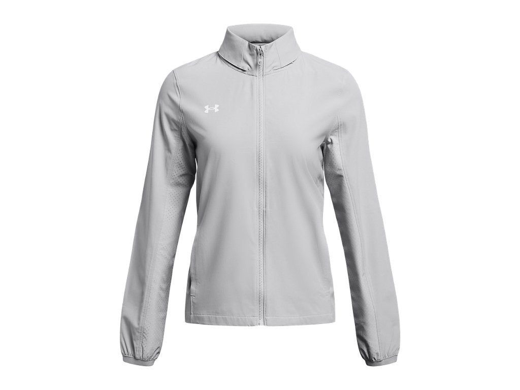 Under Armour Womens Squad 3.0 Warm-Up Full-Zip Jacket - Water Resistant