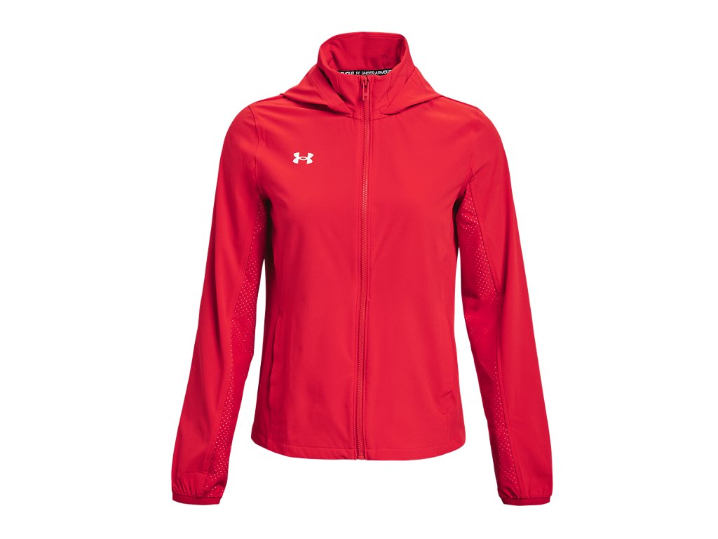 Under Armour Womens Squad 3.0 Warm-Up Full-Zip Jacket - Water Resistant