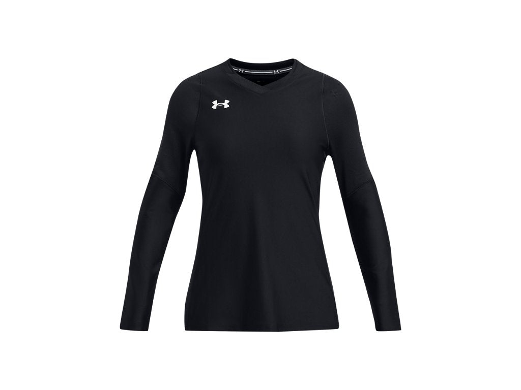 Under Armour Girls Volleyball Powerhouse Long Sleeve Jersey - HeatGear Fabric with Mesh Panels