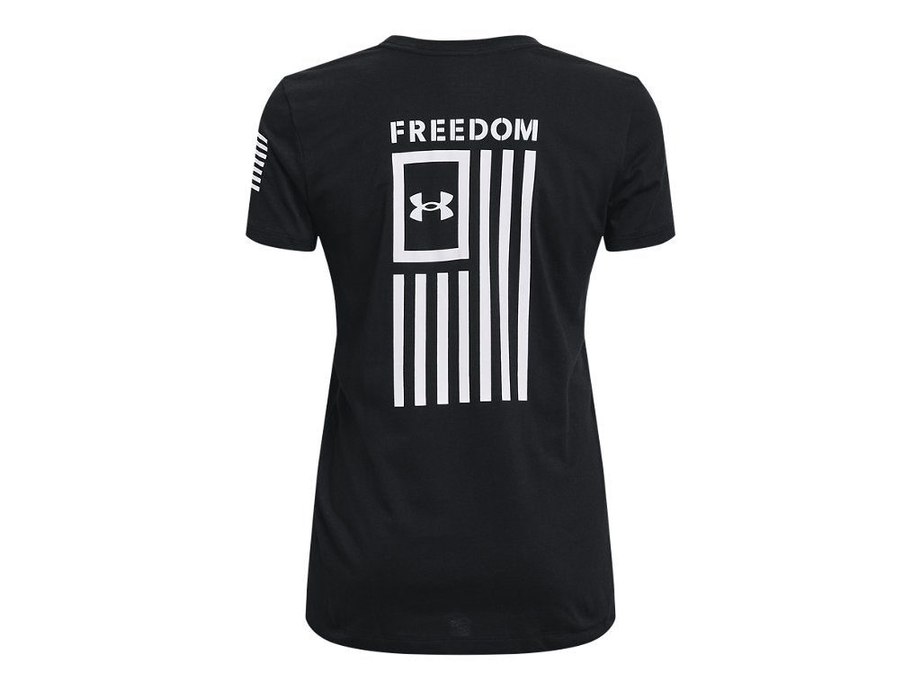 Under Armour Womens Freedom Flag Graphic T-Shirt - Quick-Drying Cotton Blend