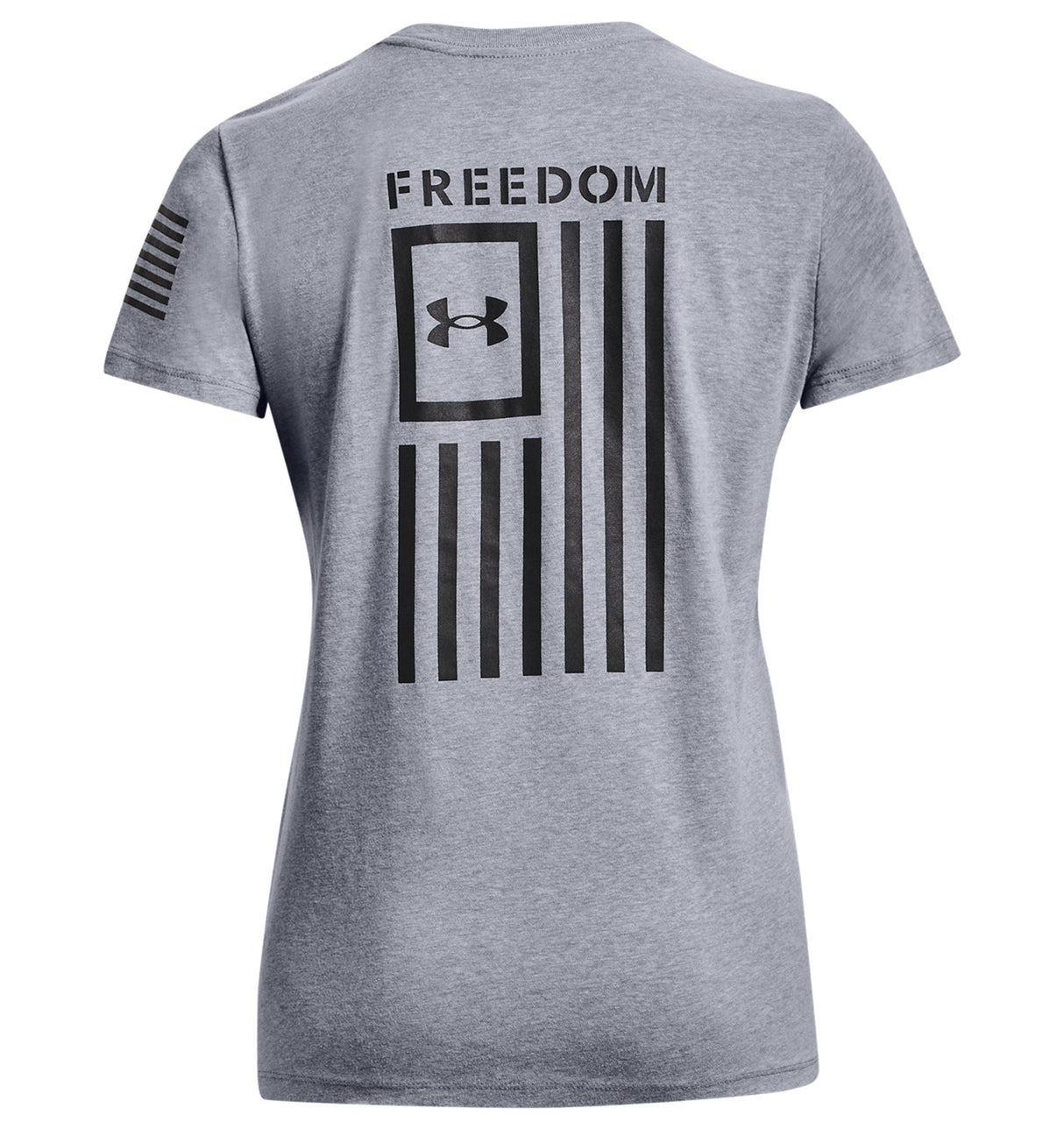 Under Armour Womens Freedom Flag Graphic T-Shirt - Quick-Drying Cotton Blend