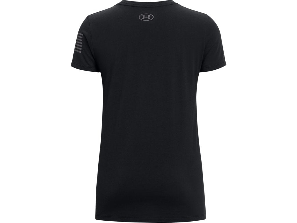 Under Armour Womens UA Freedom Logo T-Shirt - Quick-Drying Cotton Blend
