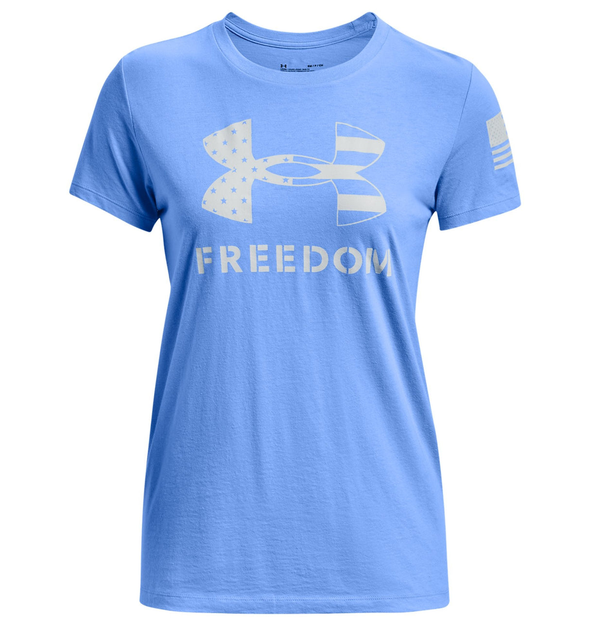 Under Armour Womens UA Freedom Logo T-Shirt - Quick-Drying Cotton Blend