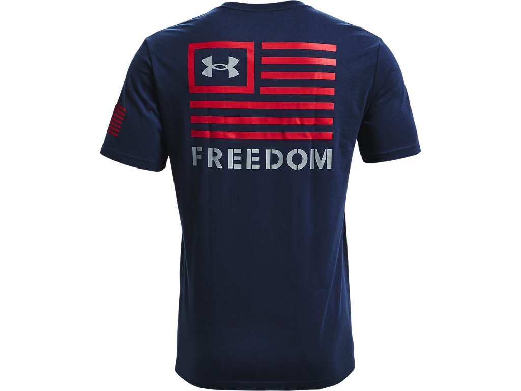 Under Armour Mens UA Freedom Banner T-Shirt - Quick-Drying Cotton Blend