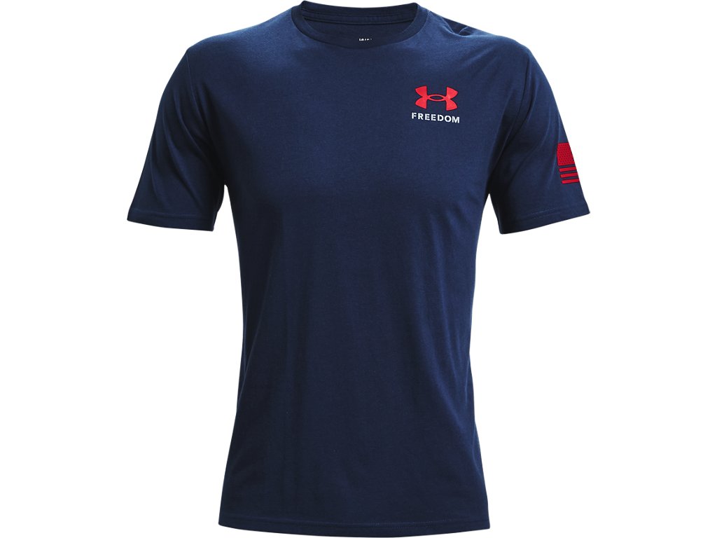 Under Armour Mens UA Freedom Banner T-Shirt - Quick-Drying Cotton Blend