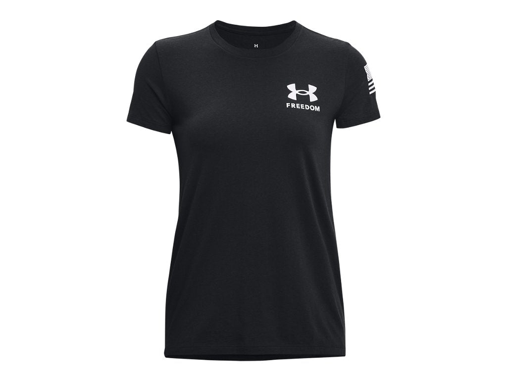 Under Armour Womens Freedom Banner T-Shirt - Quick-Drying Cotton Blend