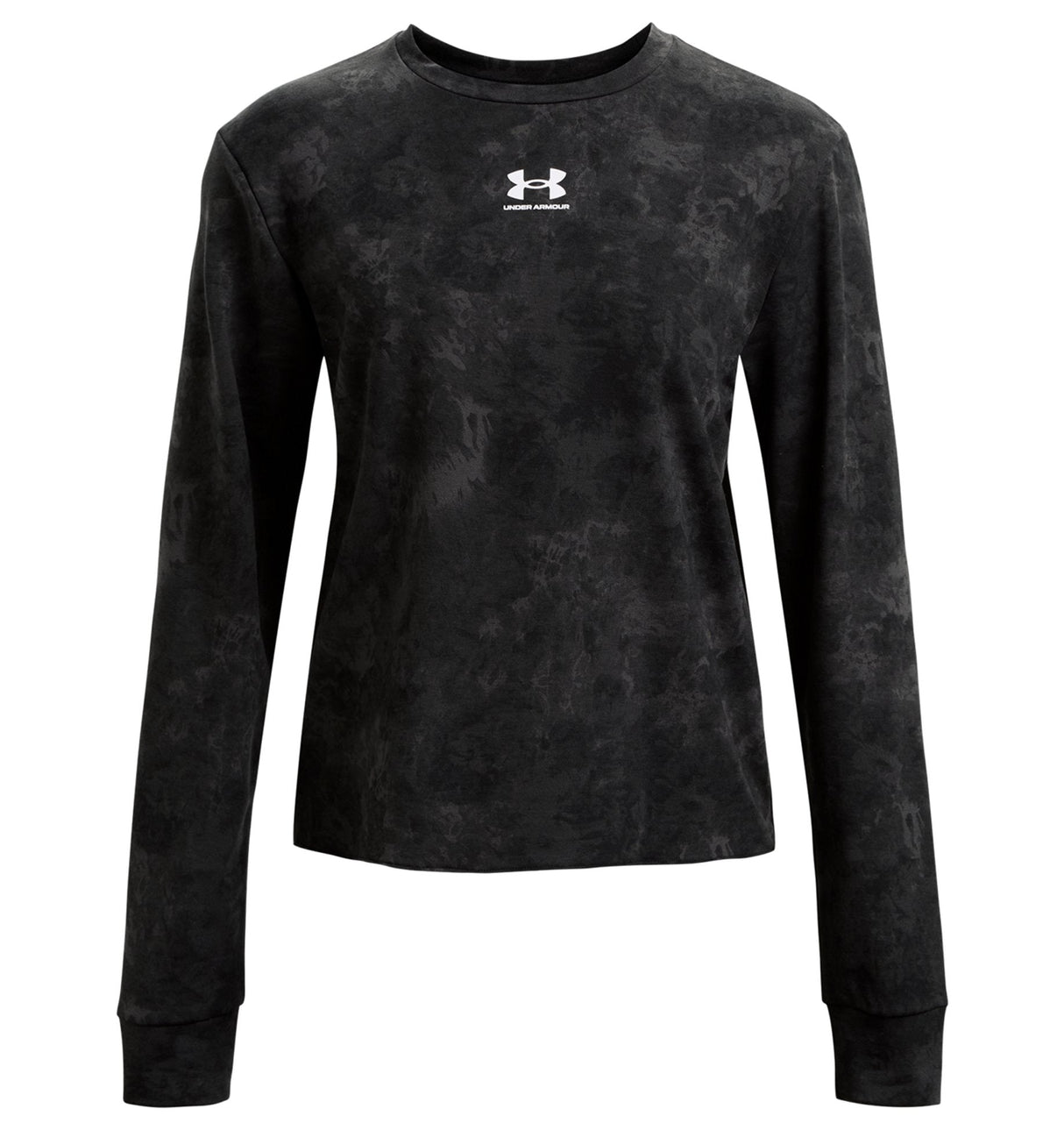 Under Armour Womens Rival Terry Printed Crew - Sweat Wicking