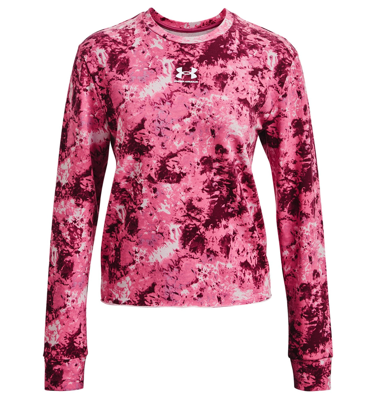 Under Armour Womens Rival Terry Printed Crew - Sweat Wicking