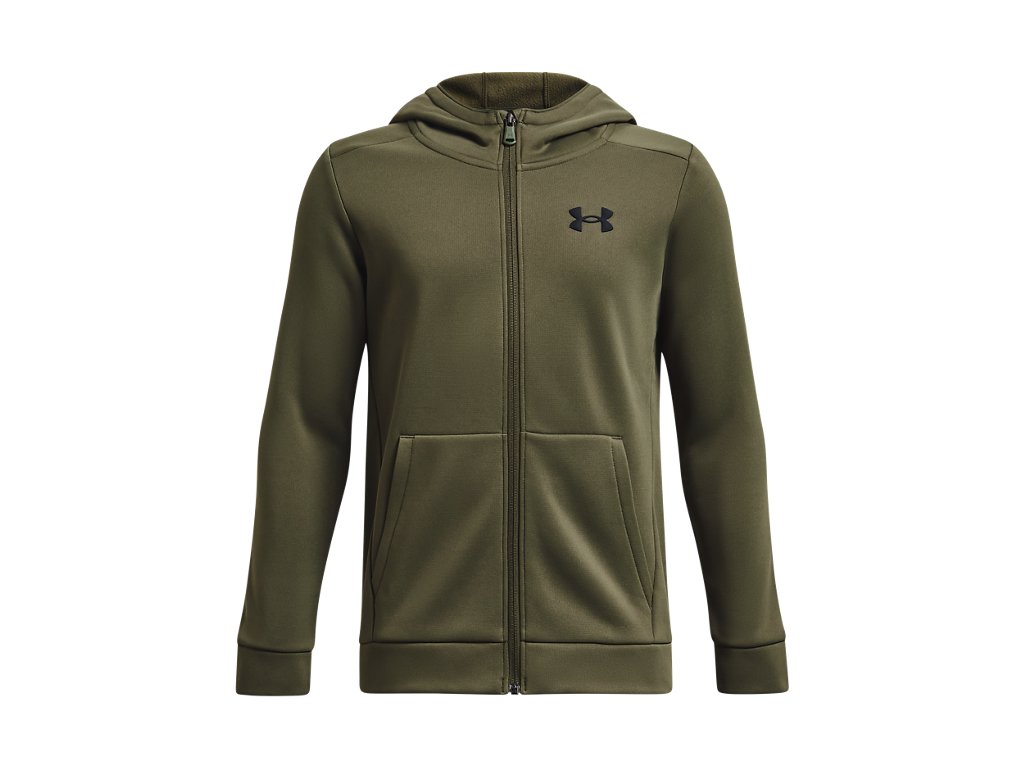 Under Armour Boys Armour Fleece Full-Zip Hoodie - Breathable and Stretchy
