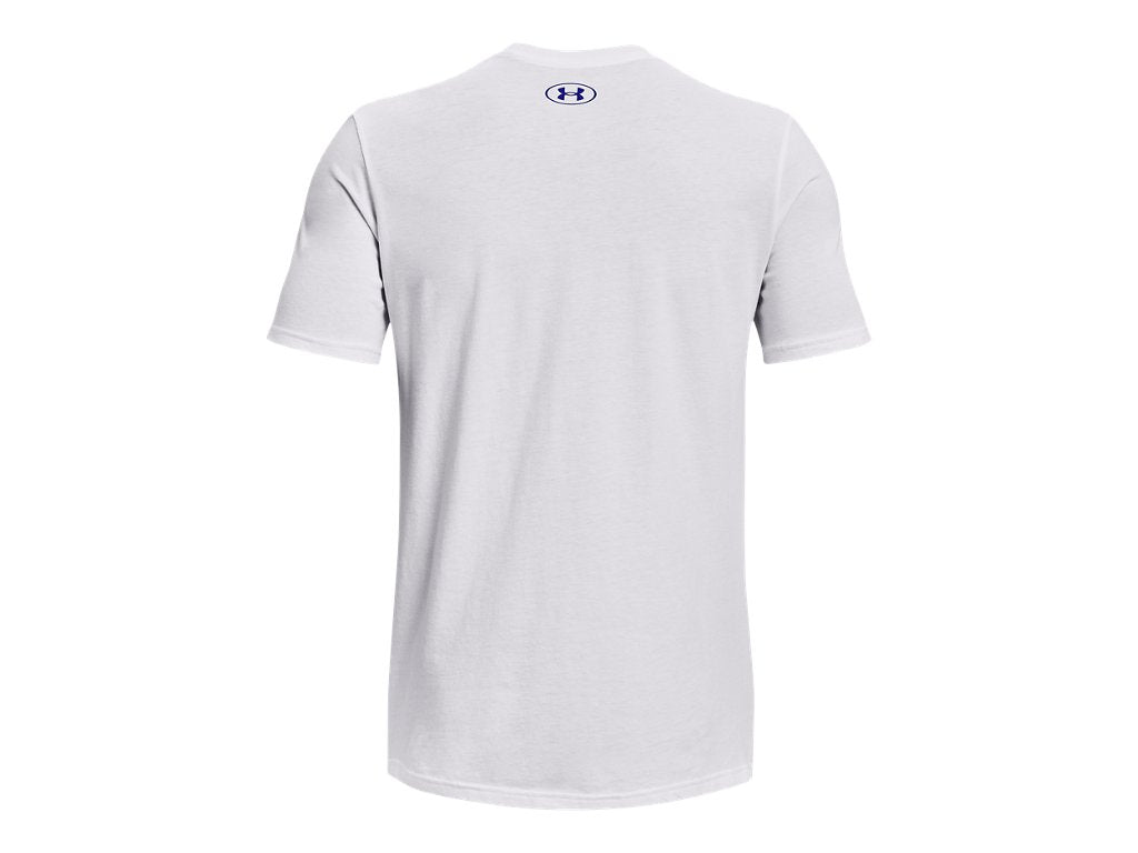 Under Armour Mens Wordmark Baseball Short Sleeve T-Shirt - Quick-Drying Cotton Blend