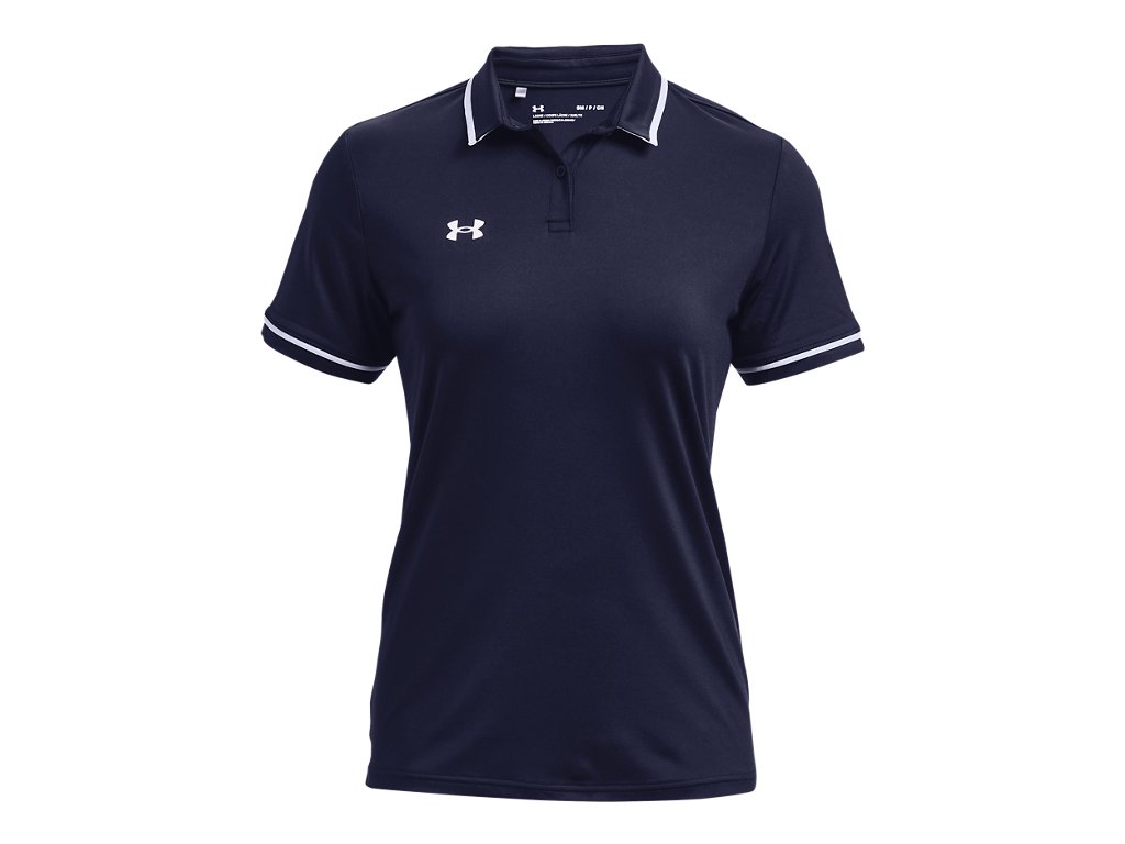Under Armour Womens Team Tipped Polo - Breathable and Lightweight