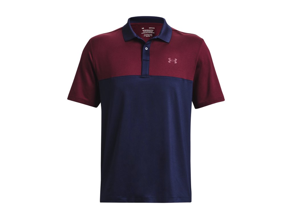 Under Armour Mens UA Performance 3.0 Colorblock Polo Apparel - Sweat Wicking