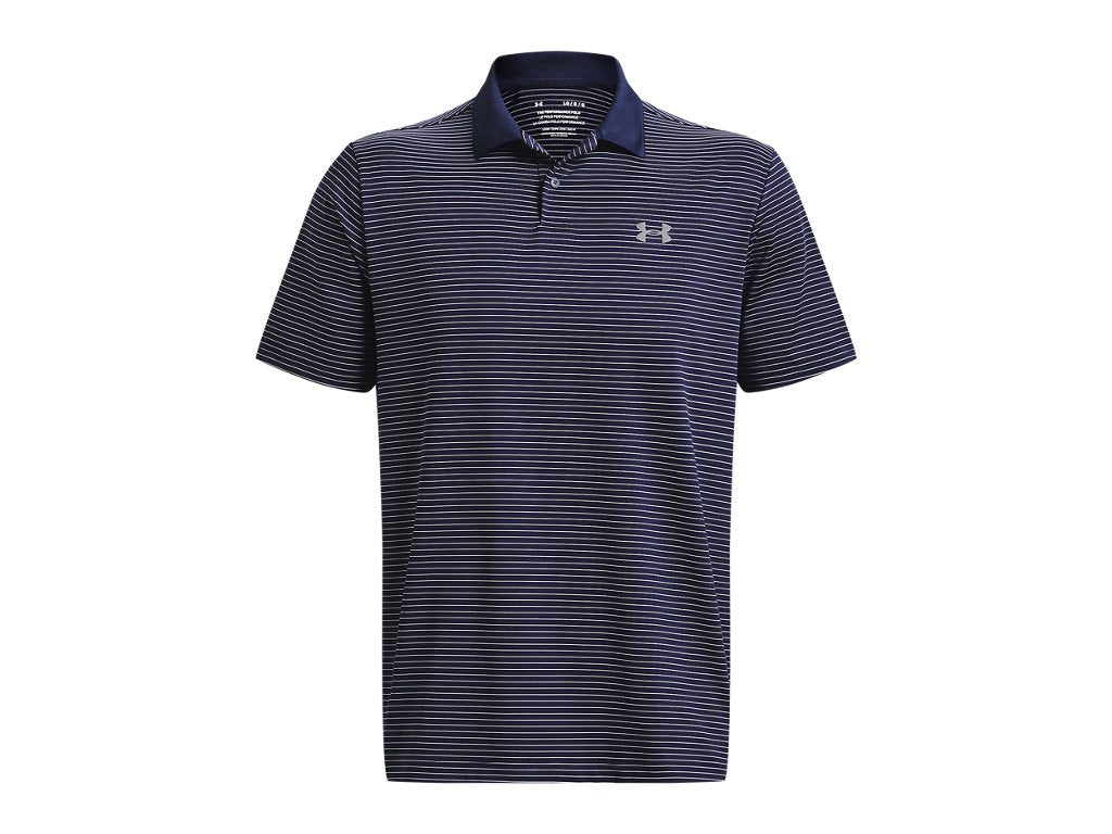 Under Armour Mens UA Matchplay Stripe Polo - Enhanced Breathability
