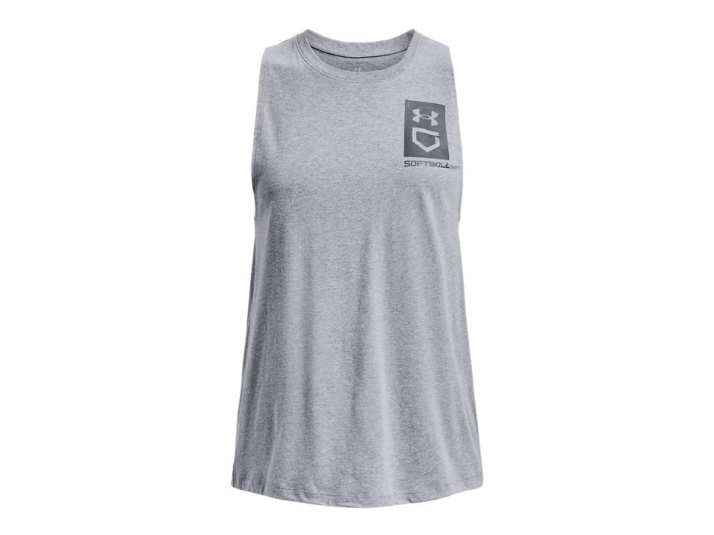 Under Armour Womens Softball Box Logo Tank Top - Quick-Drying Comfort