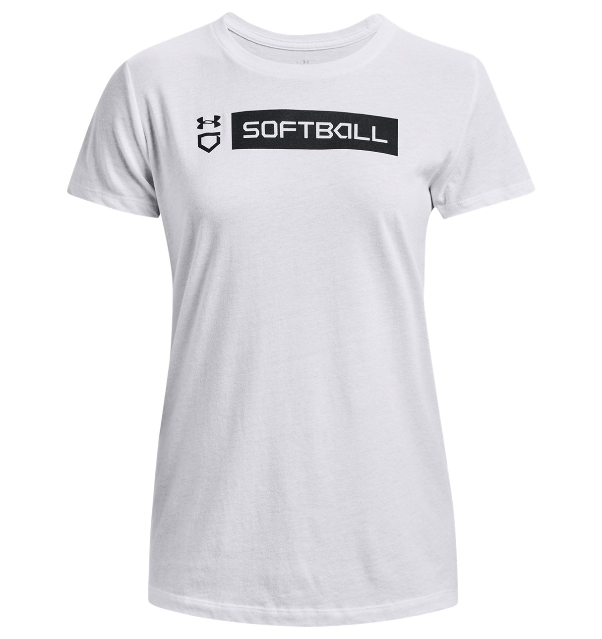 Under Armour Womens Softball Bar Short Sleeve T-Shirt - Quick-drying Cotton Blend