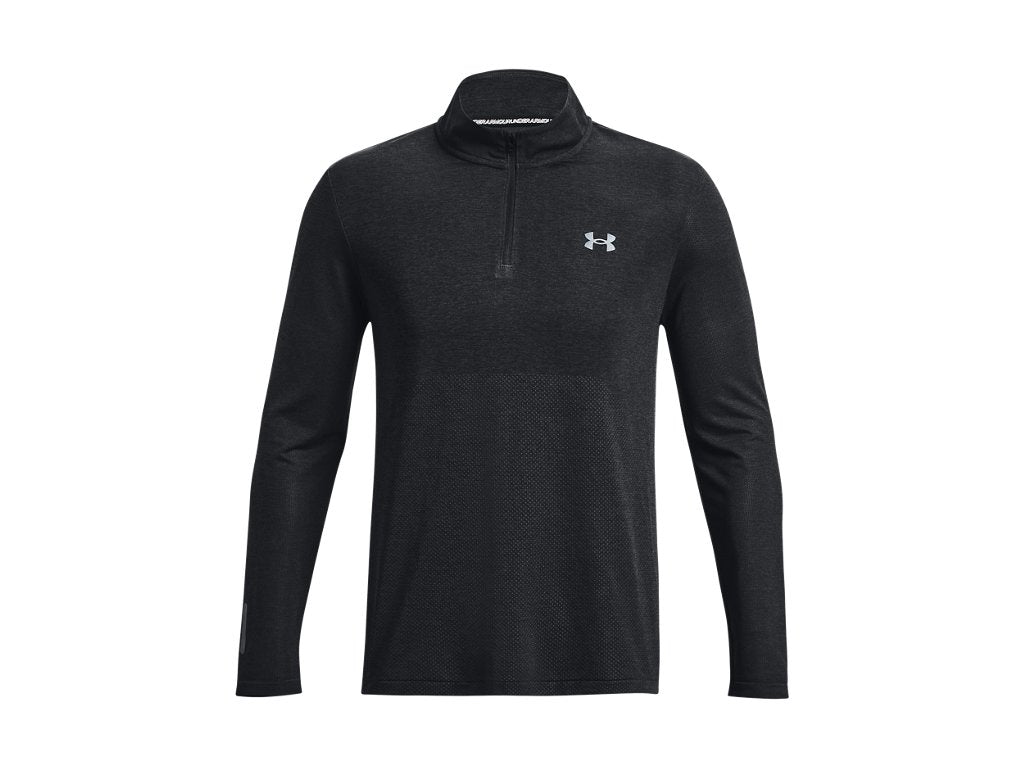 Under Armour Men's UA Seamless Stride 村 Zip Apparel - Engineered Mesh Ventilation