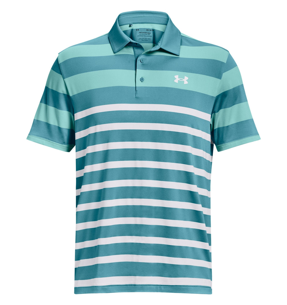 Under Armour Mens UA Playoff 3.0 Stripe Polo Shirt - Breathable and Stretchy
