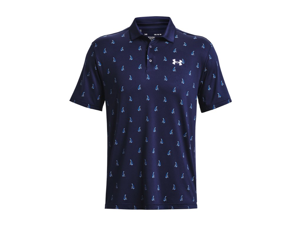 Under Armour Men's UA Playoff 3.0 Printed Polo Apparel - Breathable and Stretchy