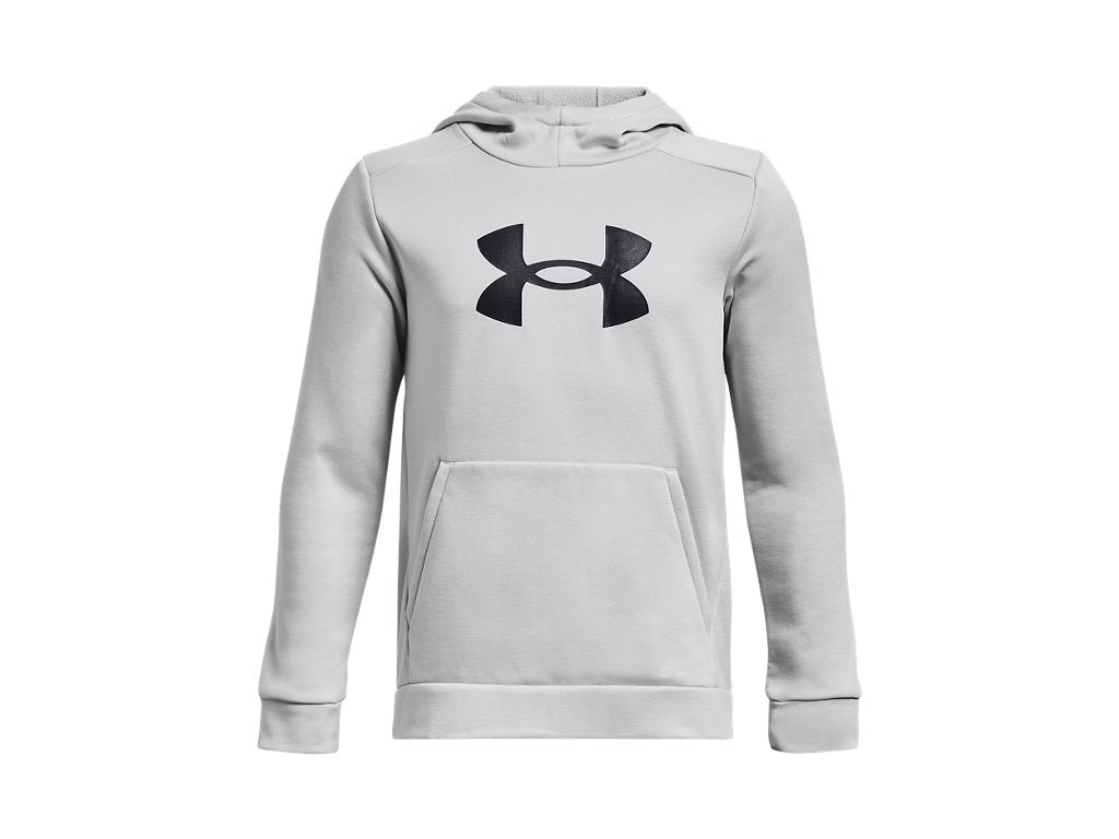Under Armour Boys Armour Fleece Big Logo Hoodie - Breathable and Stretchy