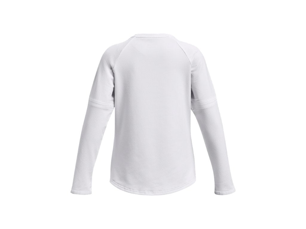 Under Armour Girls Utility Waffle Crew Pullover - Customizable Sleeves