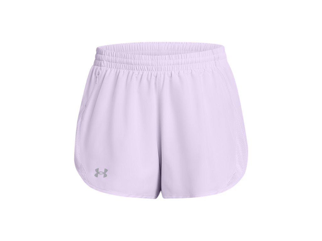 Under Armour Womens UA Fly-By 3in Shorts - Lightweight with Breathable Mesh Panels