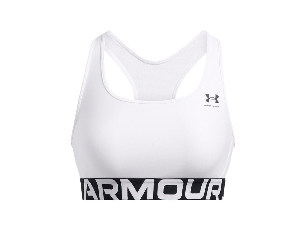 Under Armour Womens HeatGear Armour Mid Branded Sports Bra - Superior Comfort and Support