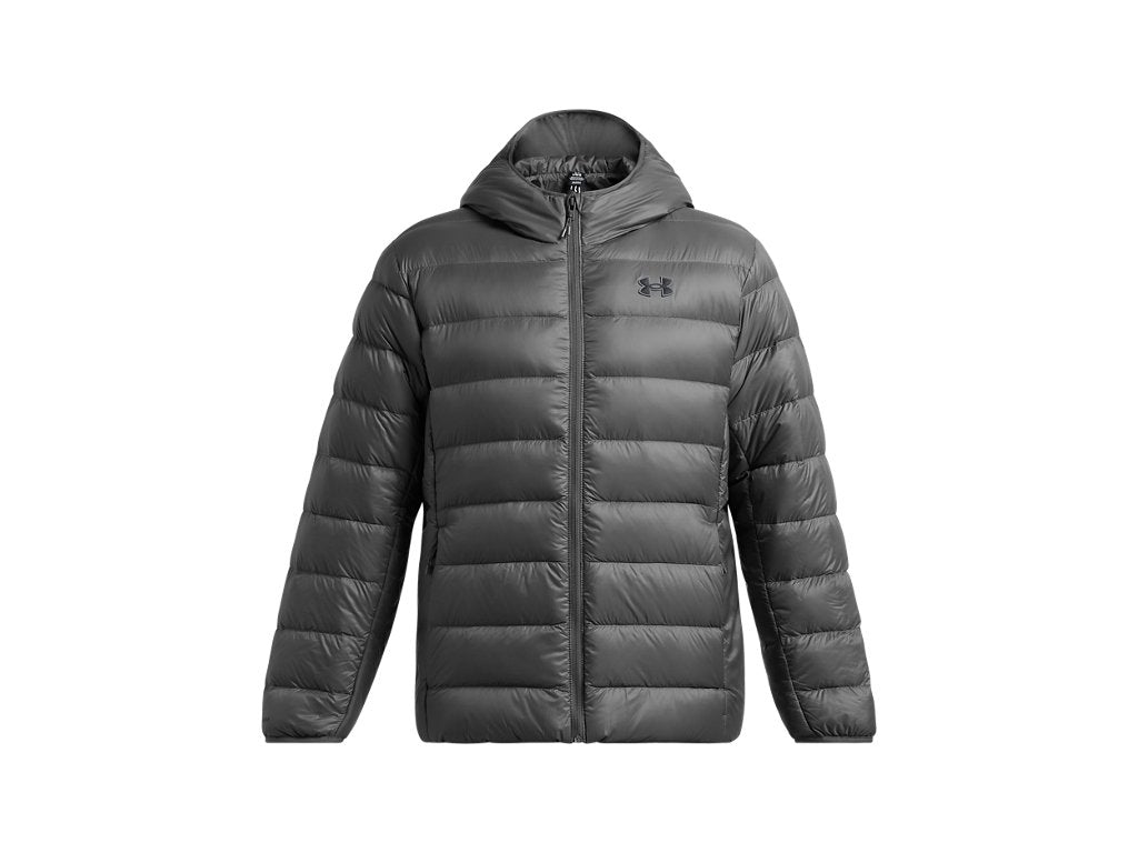 Under Armour Mens Legend Down Hooded Jacket - Water Repellent and Insulated