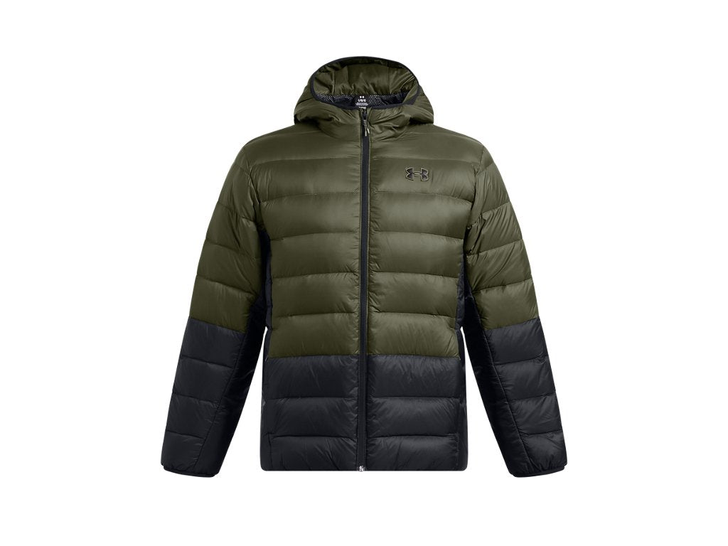 Under Armour Mens Legend Down Hooded Jacket - Water Repellent and Insulated