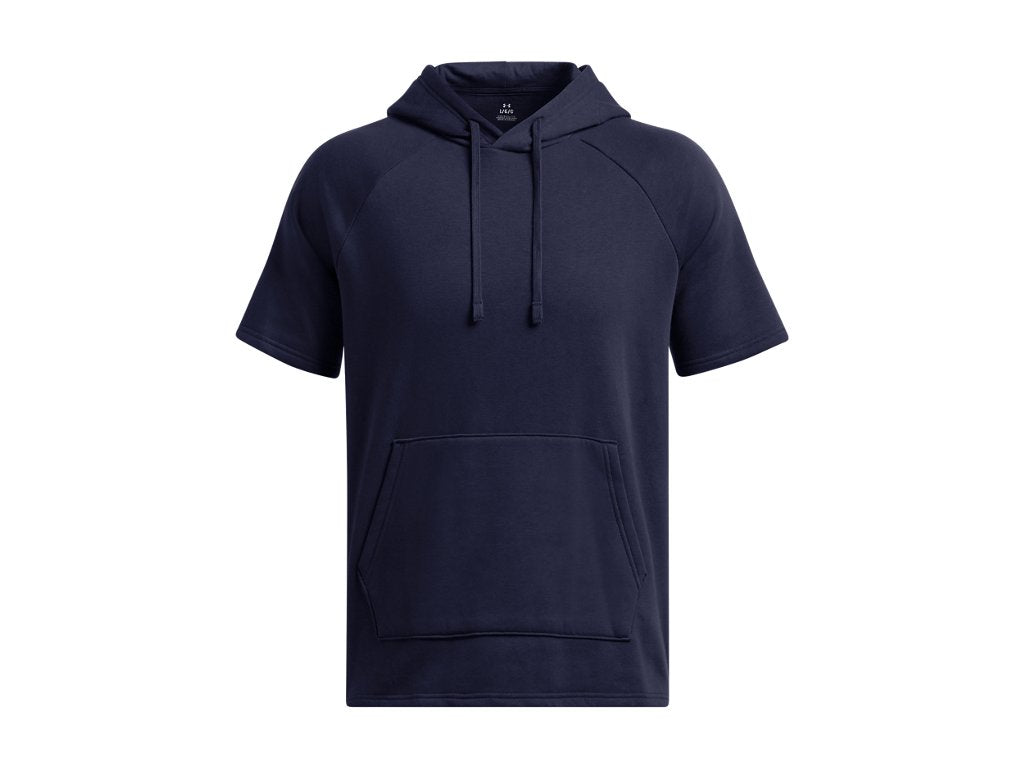 Under Armour Mens UA Rival Fleece Short Sleeve Hoodie Apparel - Ultra-soft Cotton-blend Fleece
