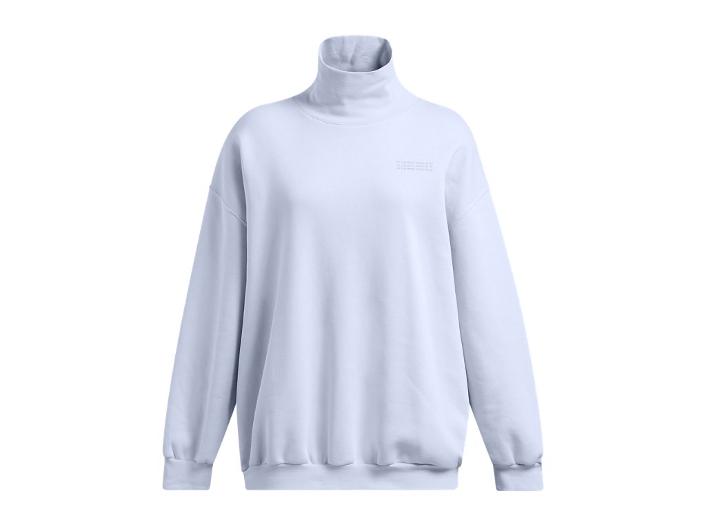 Under Armour Womens UA Icon Fleece Oversized Mock Crew - Ultra-Soft Mid-Weight Fleece