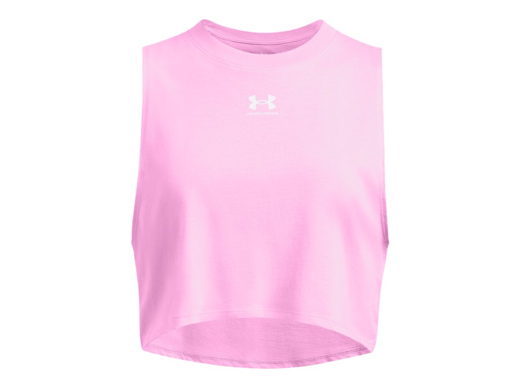 Under Armour Womens Cropped Logo Tank Top - Quick-Drying Comfort