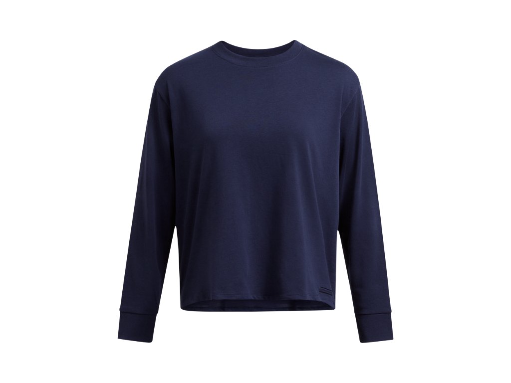 Under Armour Womens Heavyweight Boxy Cropped Long Sleeve T-Shirt - Comfort Cotton Blend