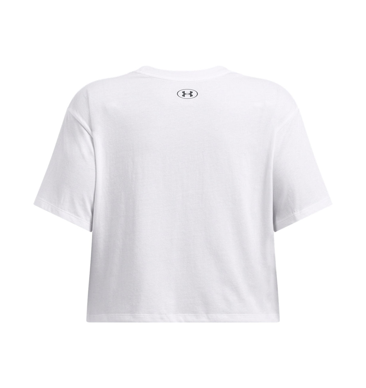 Under Armour Womens Boxy Crop Logo Short Sleeve T-Shirt - Quick-Drying Cotton Blend