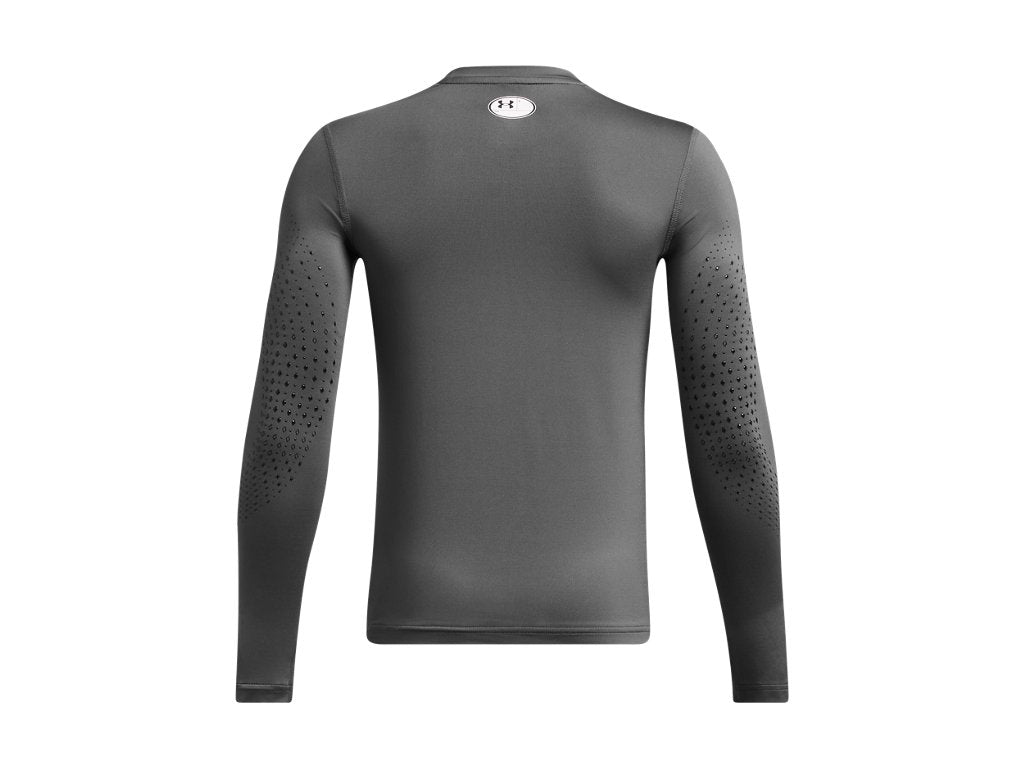 Under Armour Boys UA Hockey Grippy Fitted Long Sleeve Shirt - HeatGear Fabric