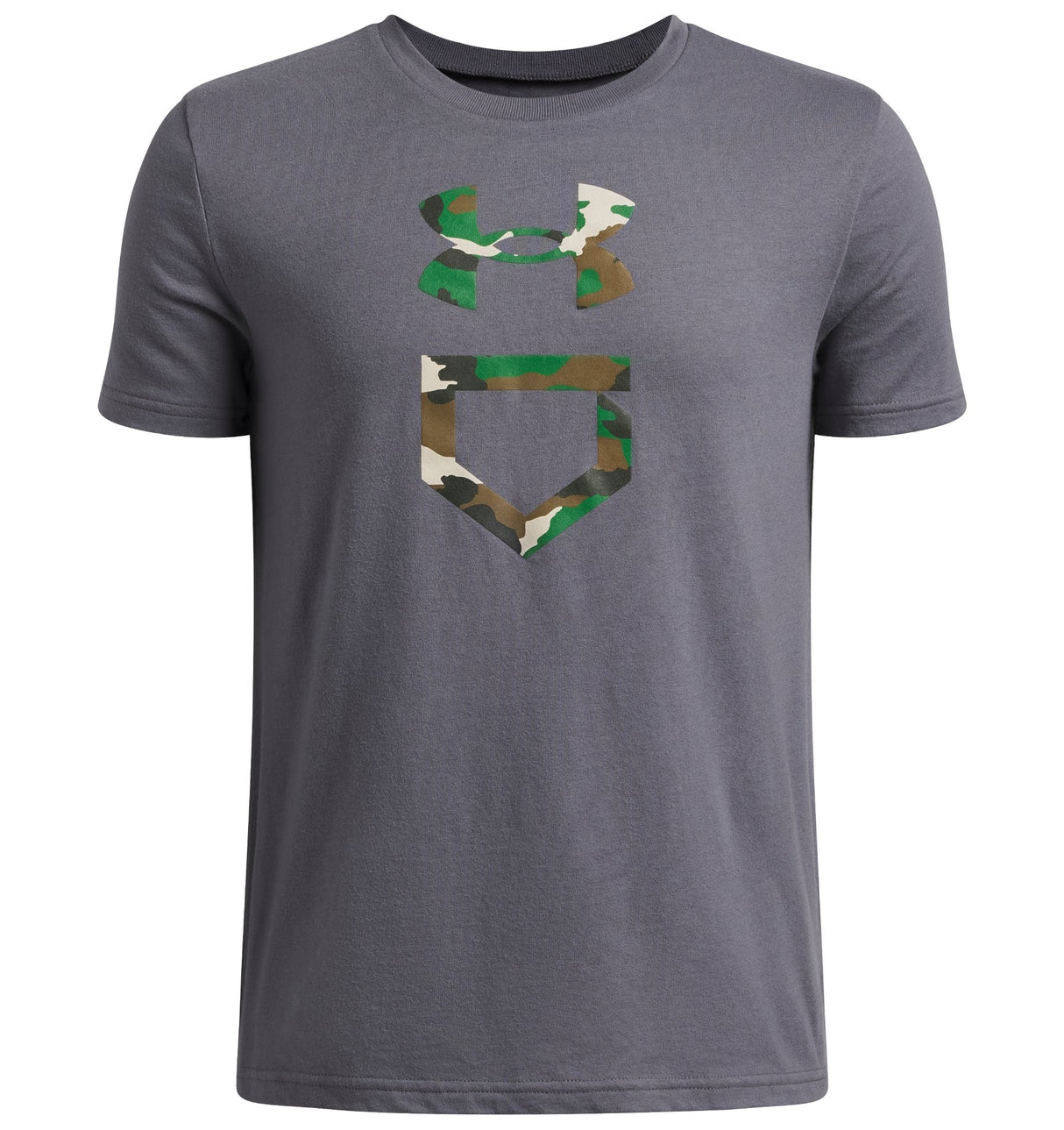 Under Armour Boys Baseball Camo Plate T-Shirt
