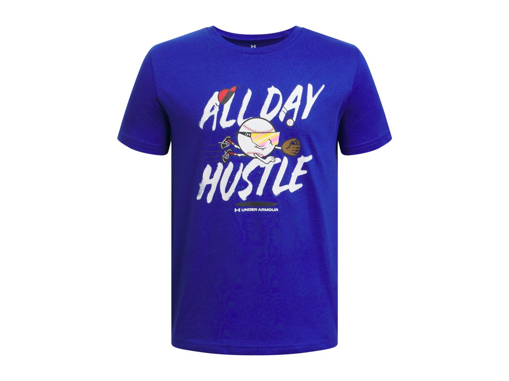 Under Armour Boys UA Baseball Verbiage Short Sleeve Apparel - Super-Soft Comfort