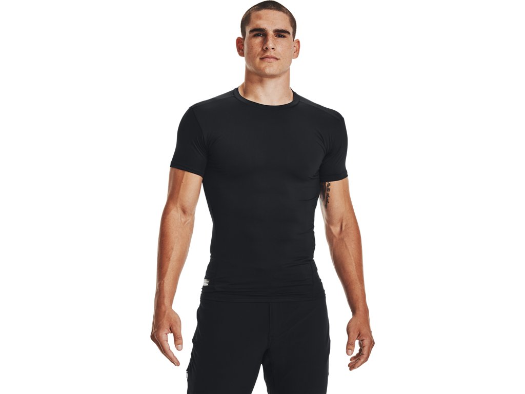Under Armour Mens Tactical HeatGear Compression Short Sleeve T-Shirt - Superior Sweat Wicking