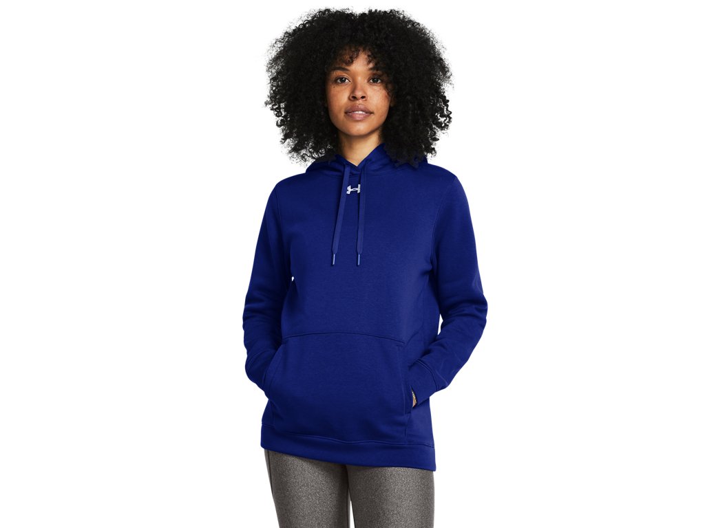Under Armour Womens Hustle Fleece Hoodie - Ultra-Soft with Adjustable Drawcords