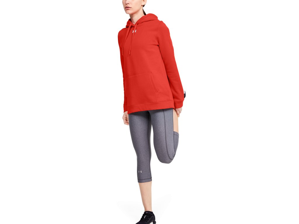Under Armour Womens Hustle Fleece Hoodie - Ultra-Soft with Adjustable Drawcords