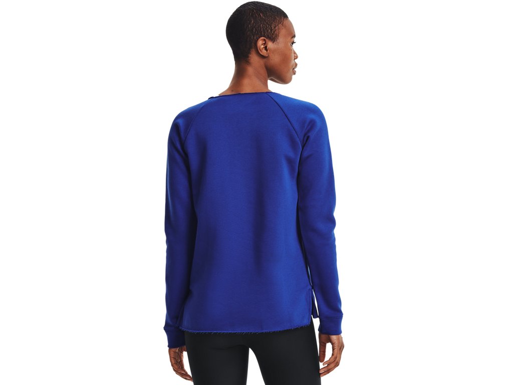 Under Armour Womens Hustle Fleece Crew Apparel - 4-Way Stretch Material