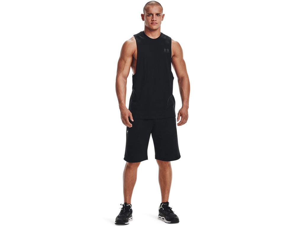 Under Armour Mens Left Chest Cut-Off Tank - Quick-Drying
