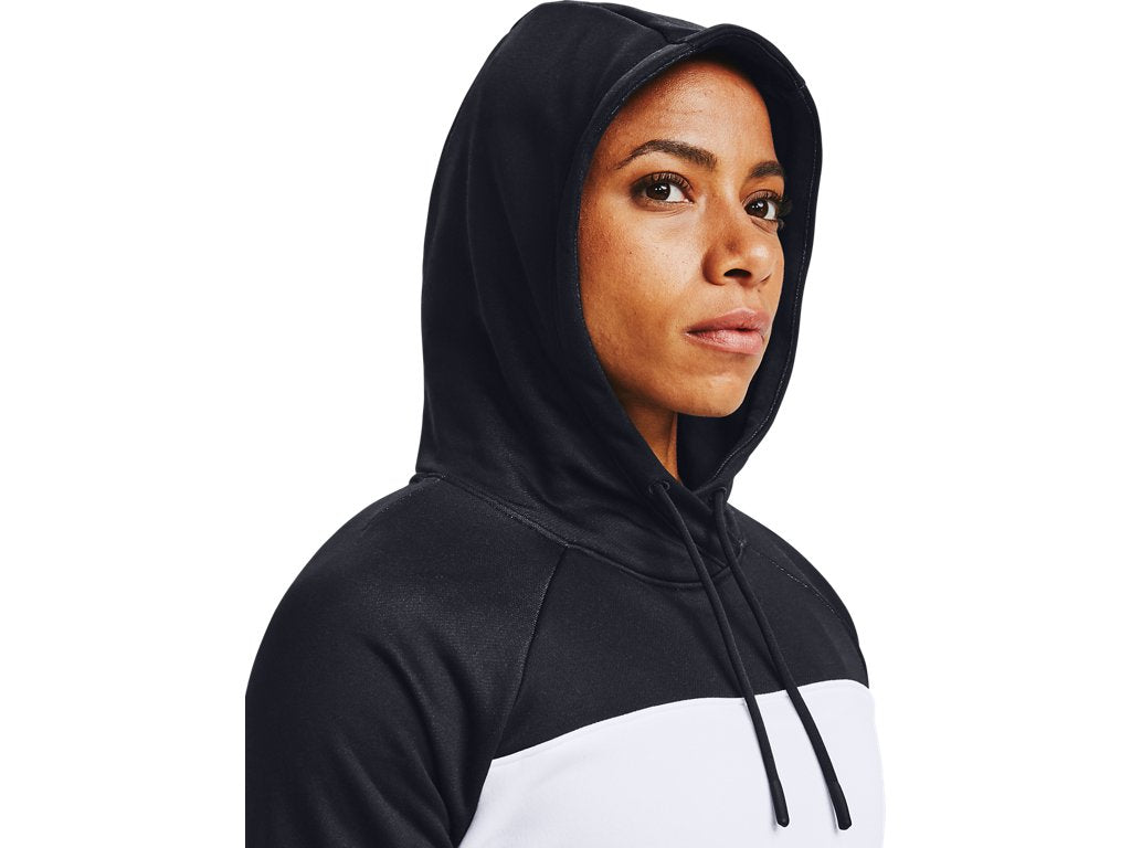 Under Armour Women's Qualifier Fleece Blocked Hoodie Apparel - Sweat Wicking