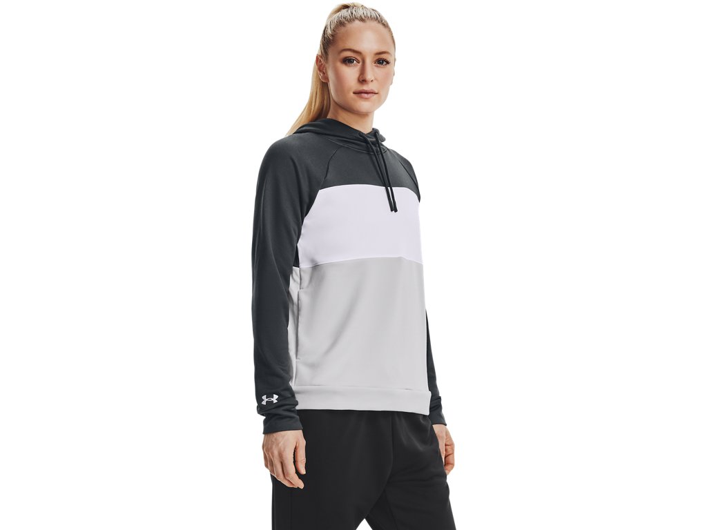 Under Armour Women's Qualifier Fleece Blocked Hoodie Apparel - Sweat Wicking