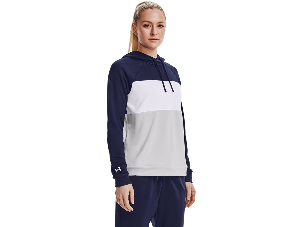 Under Armour Women's Qualifier Fleece Blocked Hoodie Apparel - Sweat Wicking