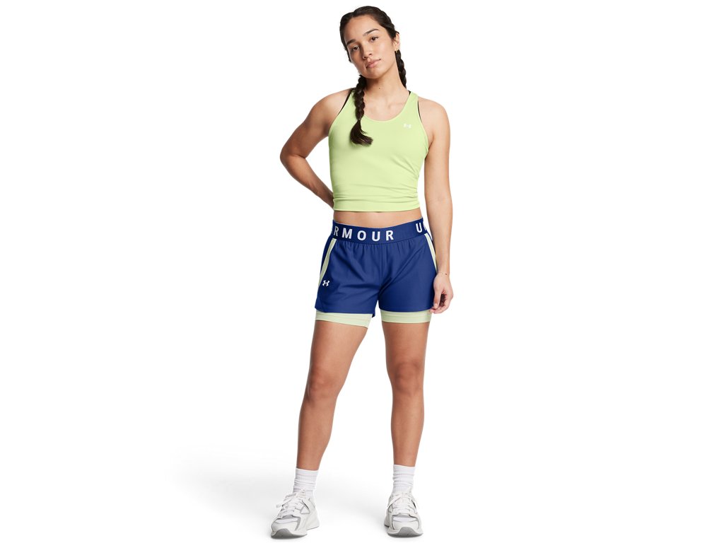 Under Armour Womens Play Up 2-in-1 Shorts - Sweat Wicking and Quick Drying