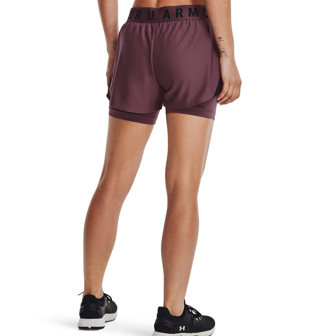 Under Armour Womens Play Up 2-in-1 Shorts - Sweat Wicking and Quick Drying