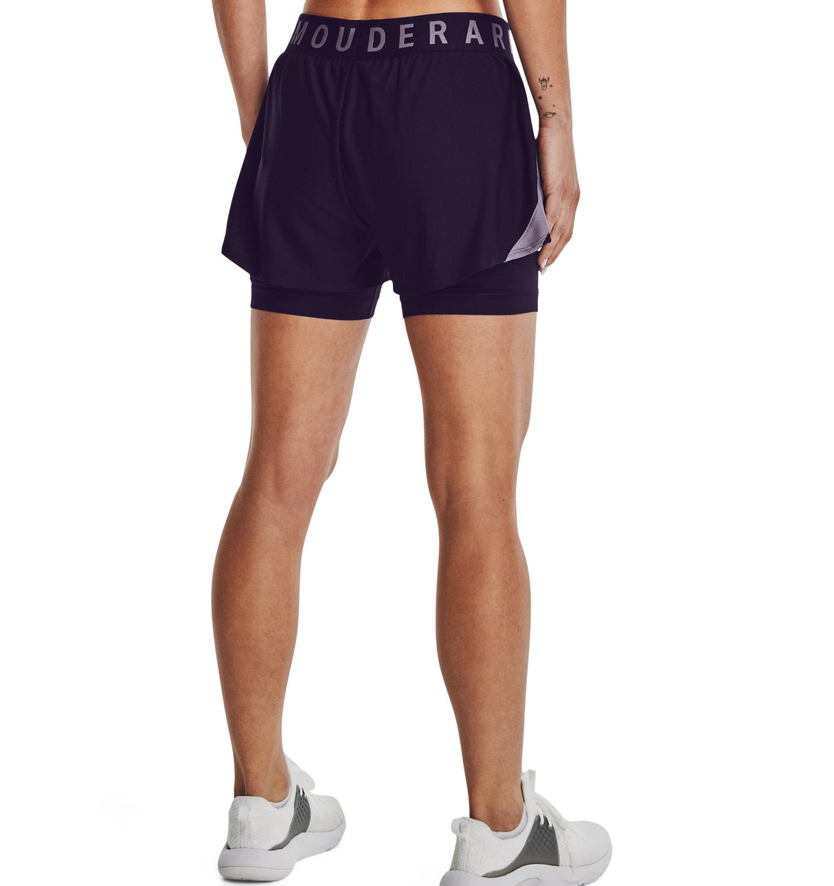 Under Armour Womens Play Up 2-in-1 Shorts - Sweat Wicking and Quick Drying